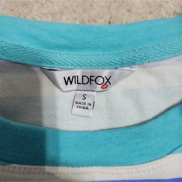 Wildfox size small gorgeous teal and blue sweater - Picture 5 of 7